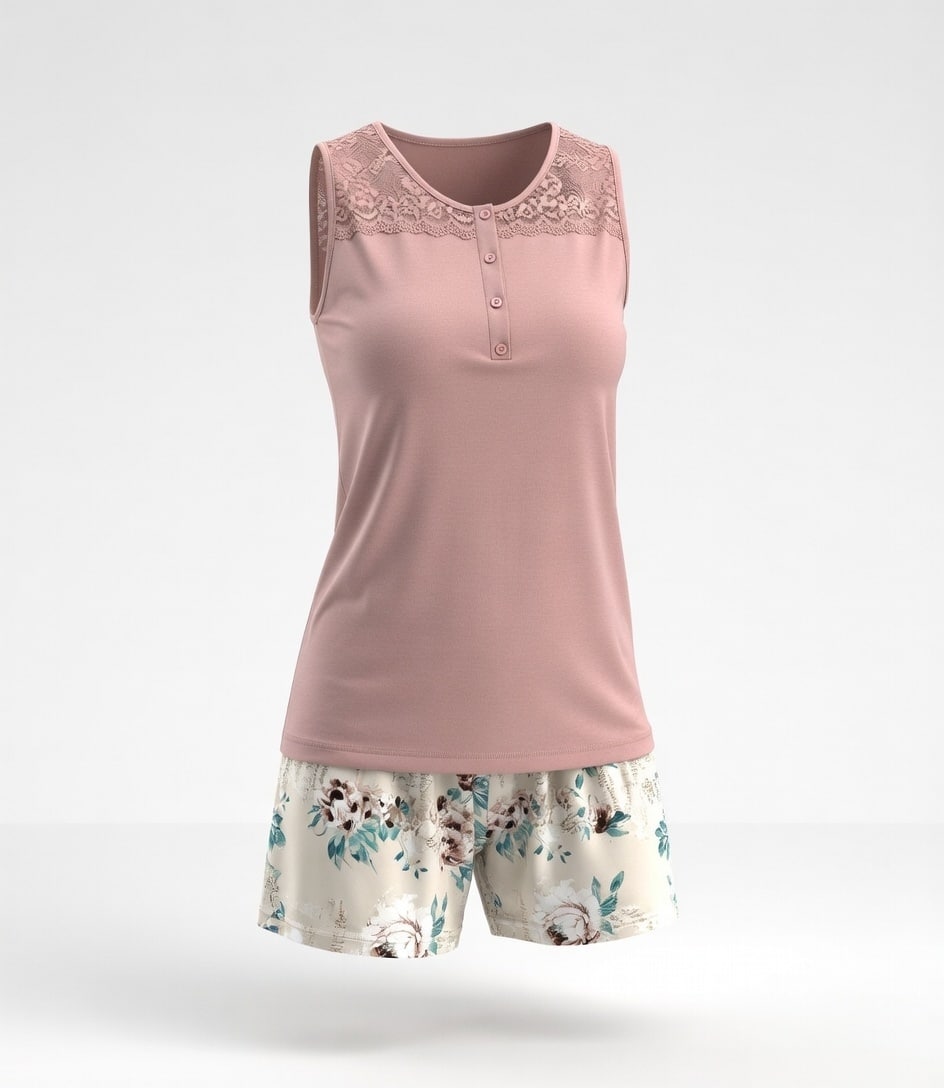 تاپ و شورتک کد 94450 caroline کارولین