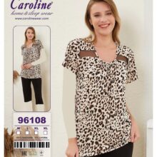 ست پیراهن و شلوارک کارولین کد 96108