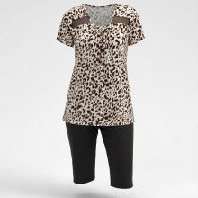 ست پیراهن و شلوارک کارولین کد 96108