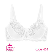 سوتین فنردار تور استرچ Leen لین کد 614 سفید